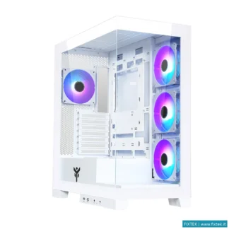 Case Itek Itek Case Showbui 45W - Gaming Tower, Atx, 4X12CM Argb Fan, 2XUSB3, Type-C, Side Front Pan