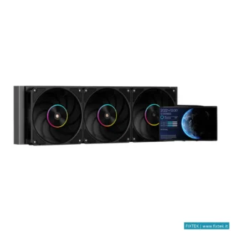 CPU Dissipatori Itek Itek Dissipatore A Liquido Thermora 50B 360MM Skt Universale Argb Pwm Fan LCD 1