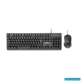 Tastiere Itek Itek Tastiera + Mouse Dec C01 USB Mouse Ottico 3600DPI Tastiera Membrana 105 Tasti Cav