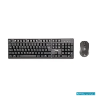 Tastiere Itek Itek Tastiera + Mouse Dec W01 Wireless 2.4G Mouse Ottico 1600DPI Tastiera Membrana 105