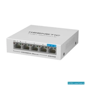 Switch E Hub Keenetic Keenetic Poe+ Switch 5 (Kn-4610), Switch 1 Porta 1GBPS + 4 Porte 1 Gbps Poe+