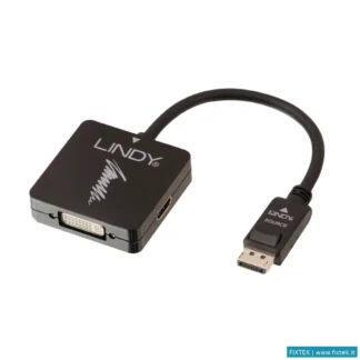 Adattatori Lindy Lindy Adattatore Displayport 1.2 A HDMI 4K30/DVI/VGA