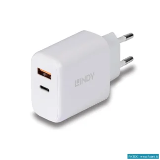 Caricabatterie Lindy Lindy Alimentatore USB Tipo A C, 30W