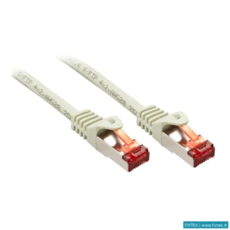 Cavi USB Lindy Lindy Cavo Cat.6 S/Ftp Basic Grigio 1M