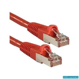 Cavi Di Rete Lindy Lindy Cavo Di Rete Cat.6A S/Ftp Lszh Rosso, 1M