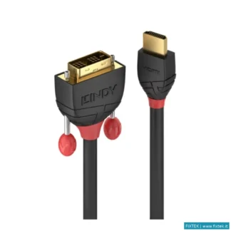 Cavi Hdmi/Vga/Dvi/Dp Lindy Lindy Cavo HDMI A Dvi-D Black Line, 1M