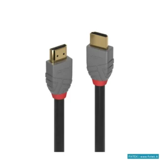 Cavi Hdmi/Vga/Dvi/Dp Lindy Lindy Cavo HDMI Con Tripla Schermatura High Speed Anthra Line 3MT Support