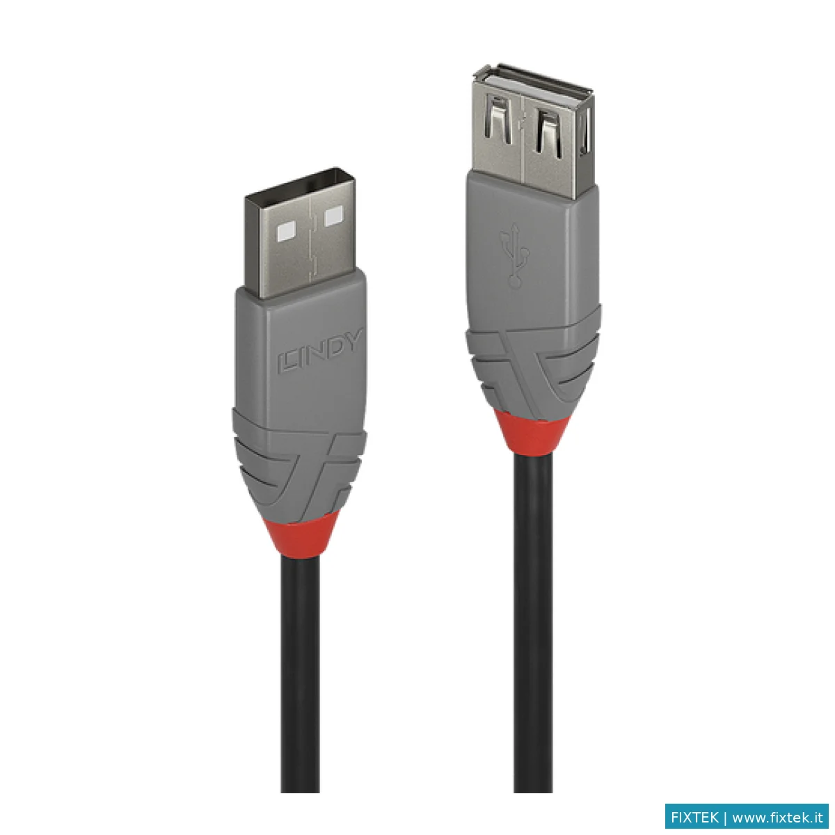 Cavi USB Lindy Lindy Cavo Prolunga 2M USB 2.0 Kabel Am/Af Anthra