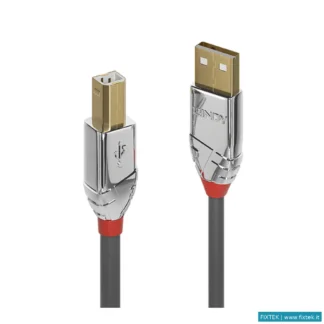Cavi USB Lindy Lindy Cavo USB 2.0 A/B Cromo Line 3M