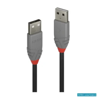 Cavi USB Lindy Lindy Cavo USB 2.0 Tipo A/A Anthra Line, 2M