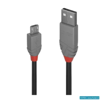 Cavi USB Lindy Lindy Cavo USB 2.0 Tipo A A Micro B Anthra Line, 2M