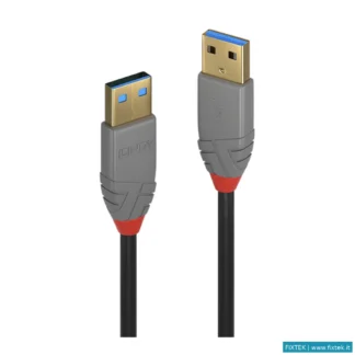 Cavi USB Lindy Lindy Cavo USB 3.2 Tipo A A A, 5 Gbit/S, Anthra Line, 1M