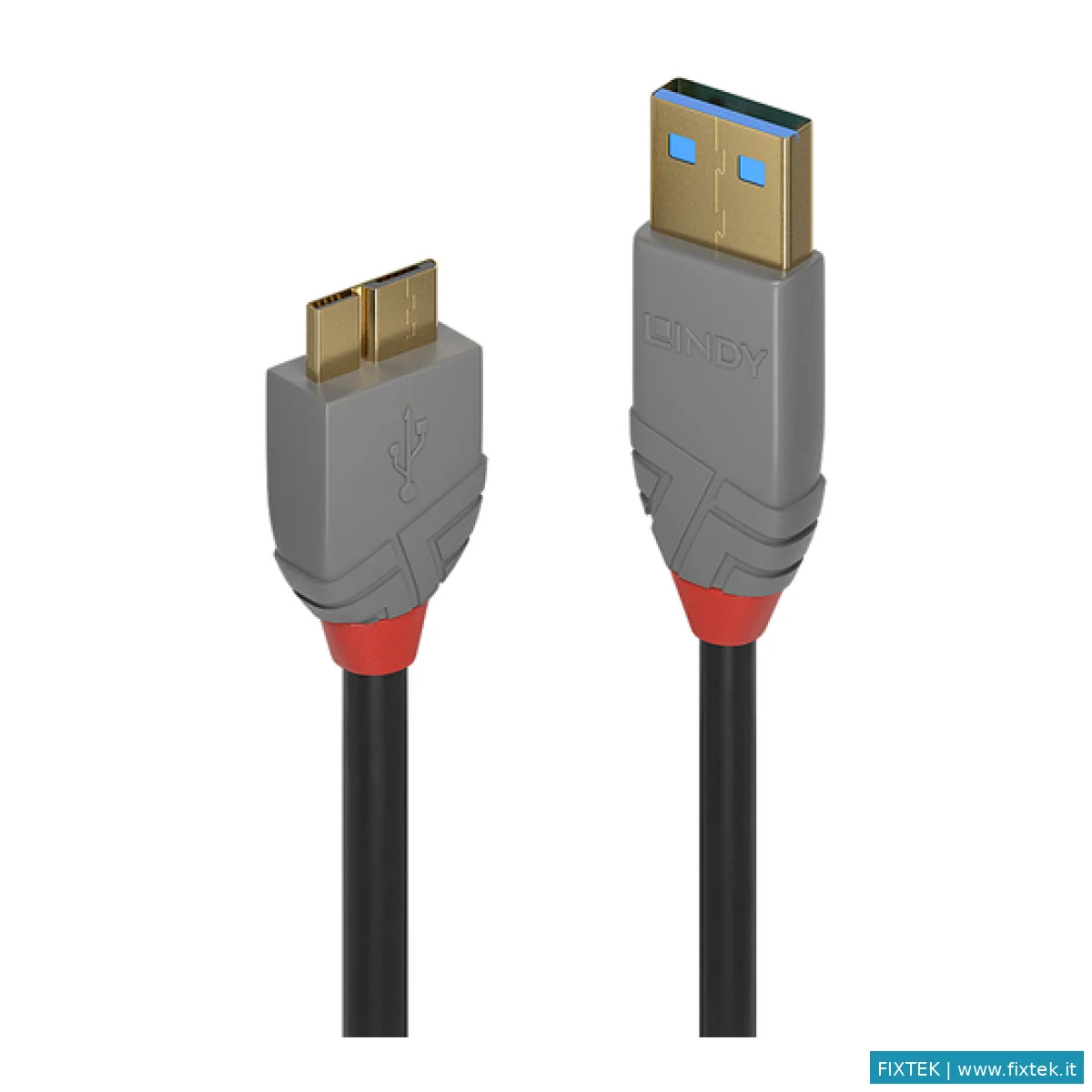 Cavi USB Lindy Lindy Cavo USB 3.2 Tipo A A Micro-B, 5 Gbit/S, Anthra Line, 0.5M