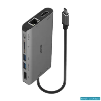 Docking Station Lindy Lindy Dst-Mini Xt, Mini Docking Station Per Laptopusb-C Con Supporto 4K Su Sin