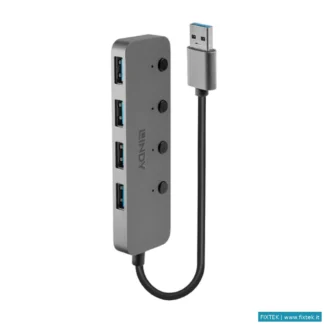 Hub USB Lindy Lindy Hub USB 3.0 4 Ports