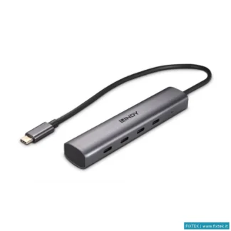 Hub USB Lindy Lindy Hub USB 3.2 Gen 2 Tipo C, 4 Porte