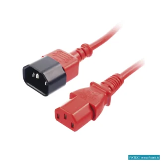 Adattatori Lindy Lindy Prolunga Iec C-13 A C-14 Rosso, 1M