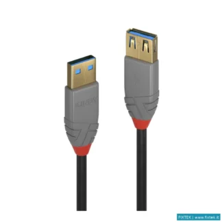 Cavi USB Lindy Lindy Prolunga USB 3.2 Tipo A, 5 Gbit/S, Anthra Line, 1M