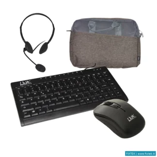 Borse Per Notebook Link Link Bundle Borsa Lkel01Pb + Mouse Lkmos02 + Tastiera Lktast04 + Cuffia Lkhs