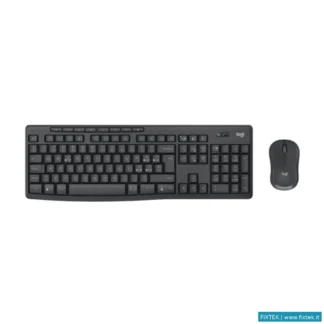Tastiere Logitech Logitech Bundle Tastiera Wireless+Mouse Desktop Mk370 Silent Combo, Usb, Layout It