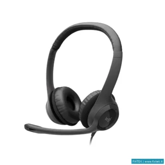 Cuffie E Microfoni Logitech Logitech Cuffia USB H390 Nera