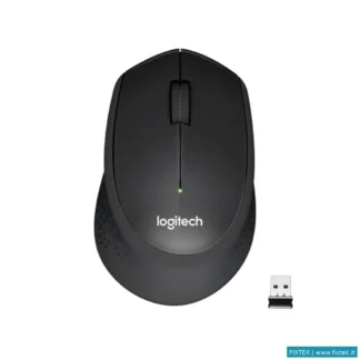 Mouse Logitech Logitech Mouse M330 Wireless Ergonimico, 2 Tasti Nero