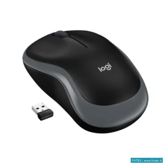 Mouse Logitech Logitech Mouse Wireless M185 Full-Size, Ottico, Usb, Grigio