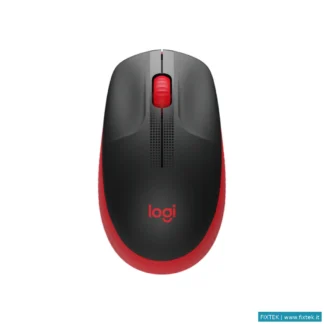 Mouse Logitech Logitech Mouse Wireless M190 Full-Size, Ottico, Usb, Rosso