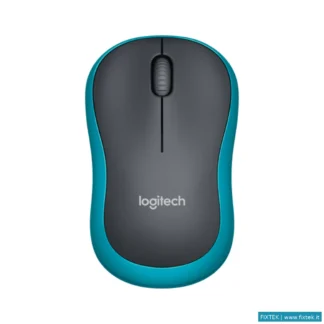 Mouse Logitech Logitech Wireless Mouse M185 Ottico, Usb, Colore Blu
