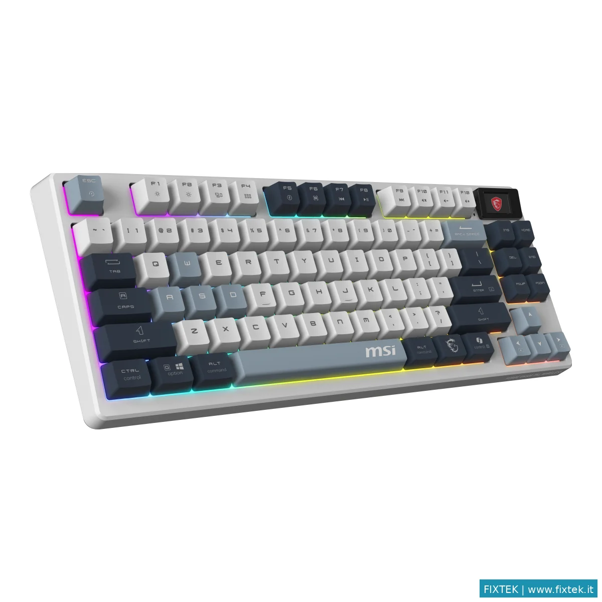 Tastiere Msi Msi Gk600 Blue Forge Keyboard Ita White Dark Blue25 Light