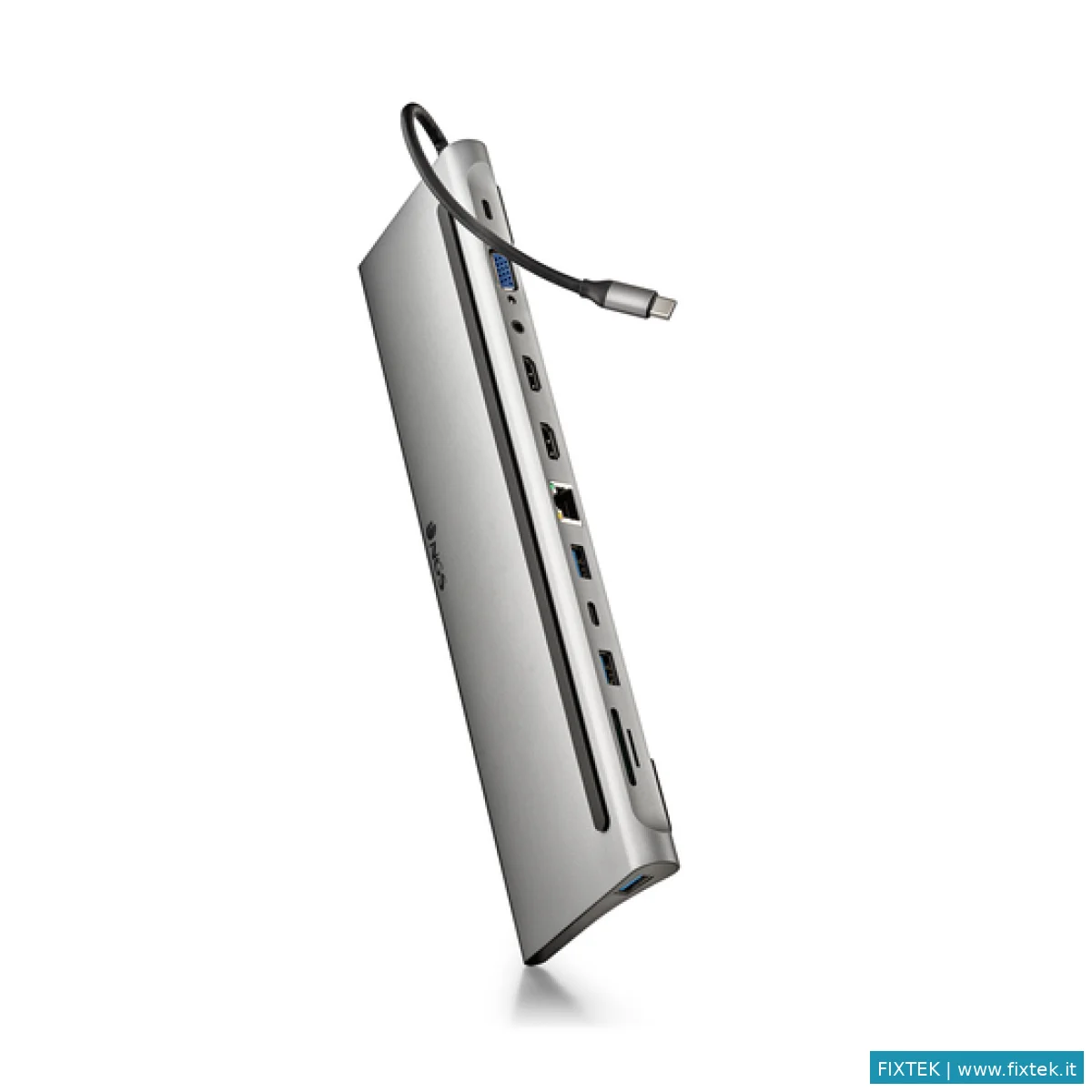 Docking Station Ngs Ngs Docking Type-C Output: USB 2.0 + 2X USB 3.0 + 2X HDMI + VGA + Audio + PD + R