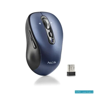 Mouse Ngs Ngs Mouse Connessione 2,4 Ghz + Bluetooth 5.1, 6 Pulsanti, Ric USB C