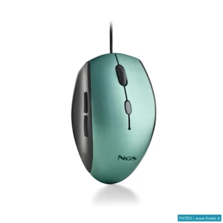 Mouse Ngs Ngs Mouse Ergonomico Con Filo E Bottoni Silenziosi Type C Ice