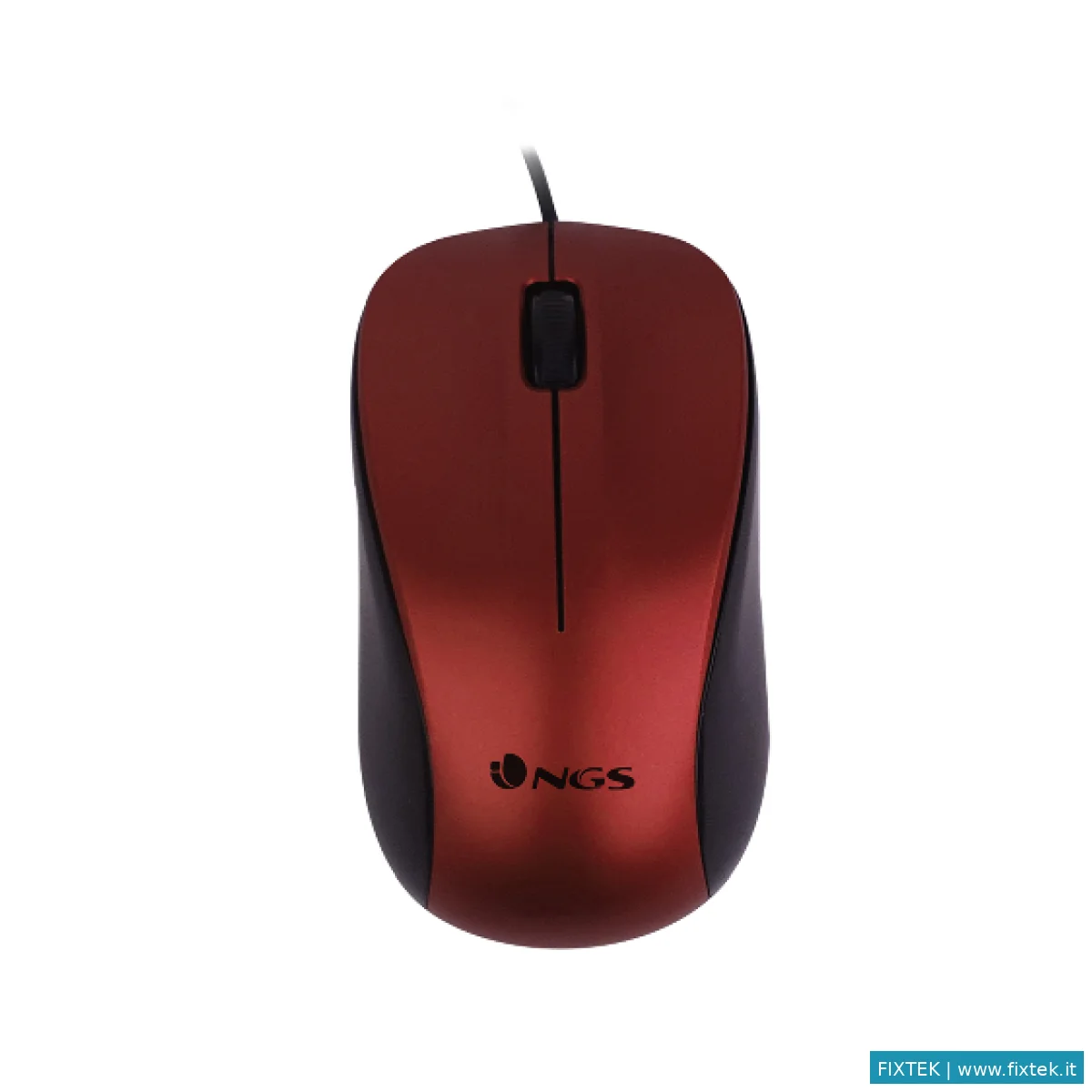 Mouse Ngs Ngs Mouse Ottico 1200 Dpi Con Filo Rosso