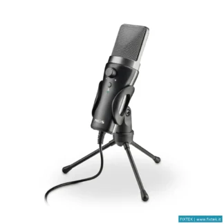 Cuffie E Microfoni Ngs Ngs Ms120 Usb: Microfono USB Con Supporto Per Treppiede. Ideale Per PC O Lapt