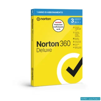 Antivirus Symantec Norton 360 Deluxe 2026 -Antitruffa- 3 Dispositivi 12 Mesi 25GB - It Box