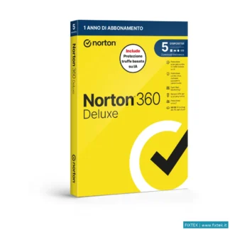 Antivirus Symantec Norton 360 Deluxe 2026 -Antitruffa- 5 Dispositivi 12 Mesi 50GB - It Box