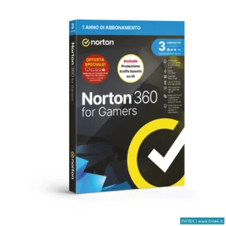 Antivirus Symantec Norton 360 For Gamers 2026-Antitruffa- Attach - 3 Dispositivi 12 Mesi 50GB - It B