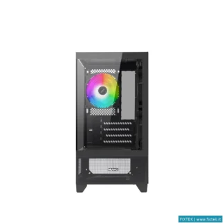 Case Nuwo Nuwo Case Micro-Atx Clash Ck100 Nero, 3FAN Argb Front E Side Glass