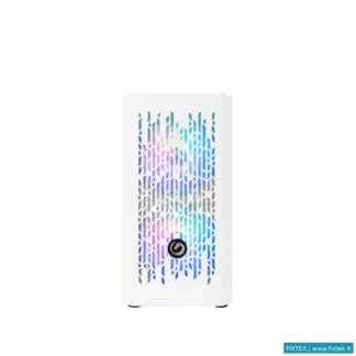 Case Nuwo Nuwo Micro Case Atx Blitz R25 0.5Mm Spcc Usb3.0/2.0 3 Fan 12CM Argb Rainbow Front Mesh Sid