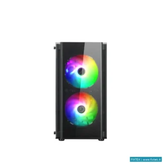 Case Nuwo Nuwo Micro Case Atx Blitz R28 0.5Mm Spcc Usb3.0/2.0 3 Fan 12CM Argb Rainbow Front Mesh Sid