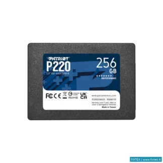 SSD Interni Patriot Patriot SSD Interno P220 256GB 2,5" SATA 6GB/S R/W 500/490