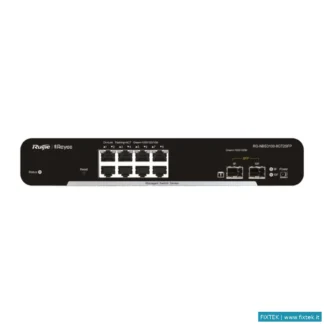 Switch E Hub Ruijiee Reyee Cloud Switch Managed Gigabit L2 8 Porte, 2 Slot Sfp (Chassis Metallico De