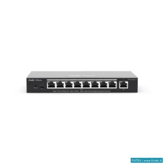 Switch E Hub Ruijiee Reyee Smart Switch Poe Gigabit 9 P., 8 P. Poe/Poe+, Poe Power Budget 120W Chass