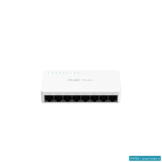 Switch E Hub Ruijiee Reyee Switch Non Gestito A 8 Porte Da 10/100 Mbps (Chassis Plastico Desktop)