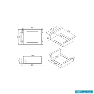 Accessori Net/Notebook Roline Roline Alloggio Sottoscrivania Per Kvm/Nuc/Minipc/Apple Mac Mini
