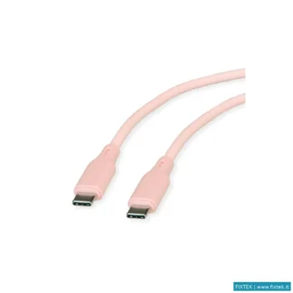 Cavi USB Roline Roline Cavo USB Colorato, 1M, Rosa