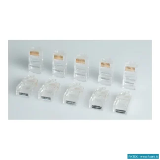 Adattatori Roline Roline Connettore Modulare Utp Cat5E Classe D 8P8C Montaggio Su Cavo RJ45 Grigio