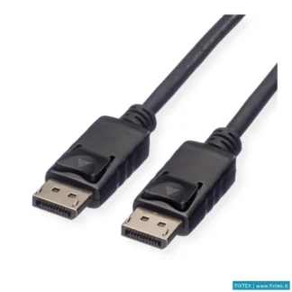 Cavi Hdmi/Vga/Dvi/Dp Roline Roline Green Cavo Displayport Cable, DP - Dp, M/M, Black, 1M