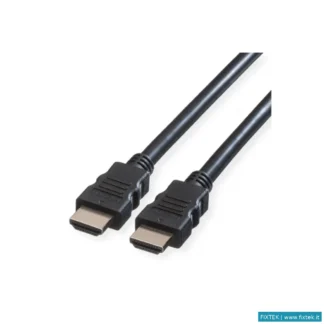 Cavi Hdmi/Vga/Dvi/Dp Roline Roline Green Cavo HDMI High Speed Cable, M/M, Black, 1M